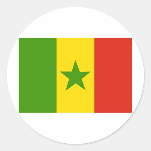 Sticker Rond Sénégal (Devant)