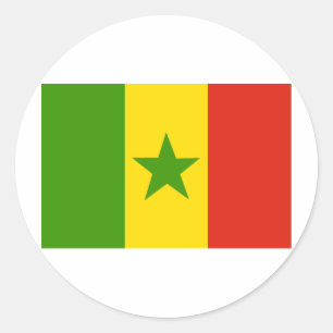 Sticker Rond Sénégal