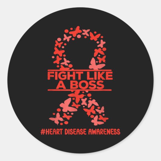 Sticker Rond S'engager comme un patron Sensibilisation à la mal (Devant)