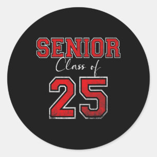 Sticker Rond Senior 2025 Cl Of 2025 Seniors Graduation 2025 Sen