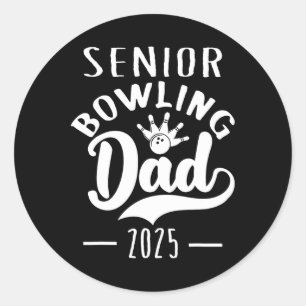 Sticker Rond Senior Bowling Papa 2025 Senior Papa Cl De 2025