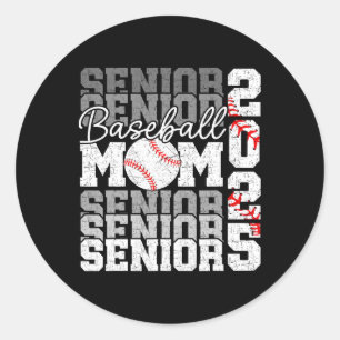 Sticker Rond Senior Mom 2025 Vendre Cl De 2025 Drôle Graduation