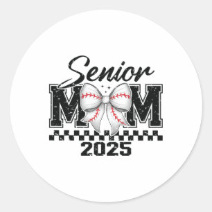 Sticker Rond Senior Mom Bysebyll 2025 Cl Of 2025 Graduation 1