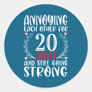 Sticker Rond S'ennuyer mutuellement 20 20e