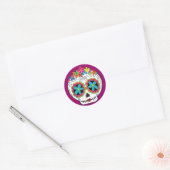 Sticker Rond Señorita Calavera (Enveloppe)
