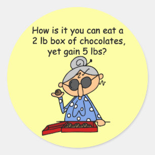 Sticker Rond Sens de chocolat