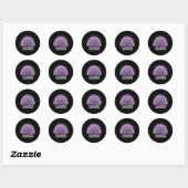 Sticker Rond Sensibilisation à Alzheimer (Feuille)