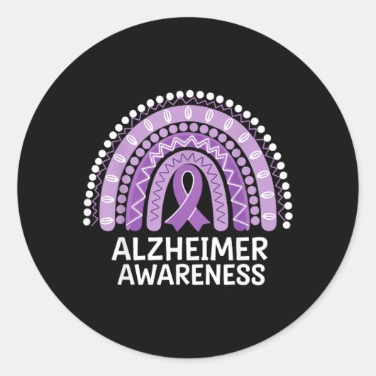 Sticker Rond Sensibilisation à Alzheimer (Devant)