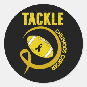 Sticker Rond sensibilisation à la canne d'enfance cancer septem