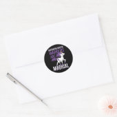 Sticker Rond Sensibilisation à la colite ulcérative IBD Unicorn (Enveloppe)