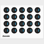 Sticker Rond Sensibilisation à la dépression (Feuille)