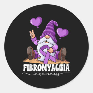 Sticker Rond Sensibilisation à la fibromyalgie