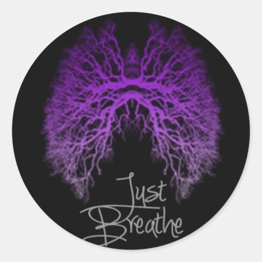 Sticker Rond Sensibilisation à la fibrose kystique (Devant)