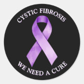 Sticker Rond Sensibilisation à la fibrose kystique| Nous avons  (Devant)