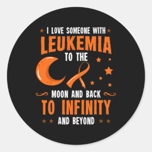 Sticker Rond Sensibilisation à la leucémie Cancer du sang Moell