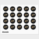 Sticker Rond Sensibilisation à la leucémie Lutte comme un guerr (Feuille)