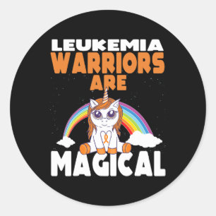 Sticker Rond Sensibilisation à la leucémie mignon Magique Unico