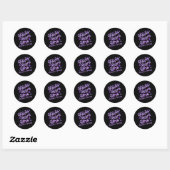 Sticker Rond Sensibilisation à la maladie d'Alzheimer Produits  (Feuille)