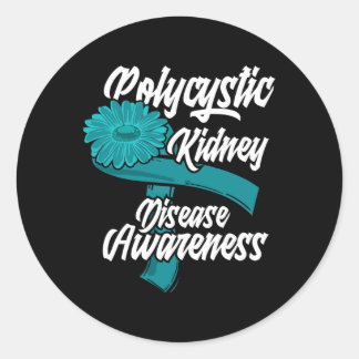 Sticker Rond Sensibilisation à la maladie rénale polykystique 5