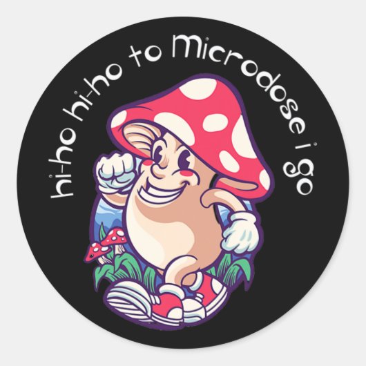 Sticker Rond Sensibilisation à la microbiologie des champignons (Devant)