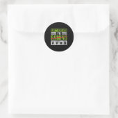 Sticker Rond Sensibilisation À La Perte Auditive Et Fierté Sour (Sac)