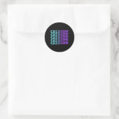 Sticker Rond Sensibilisation à la prévention de la création (Sac)