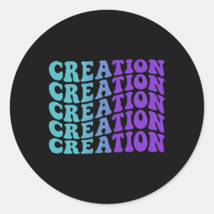 Sticker Rond Sensibilisation à la prévention de la création