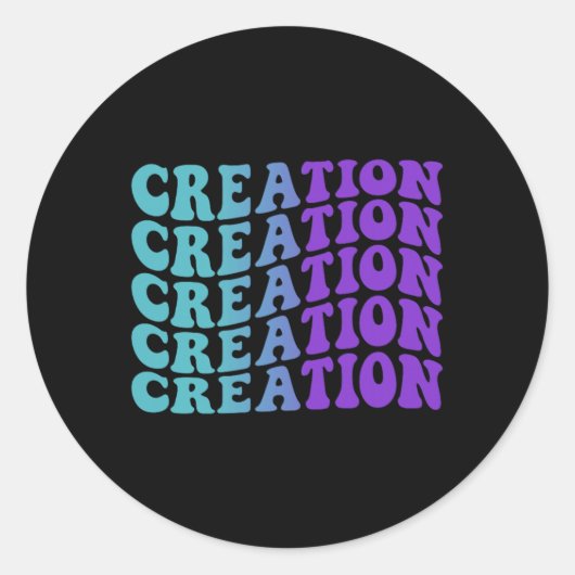 Sticker Rond Sensibilisation à la prévention de la création (Devant)
