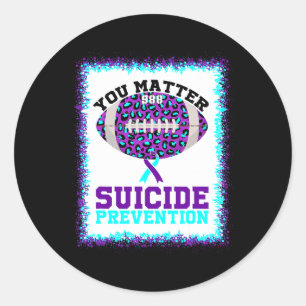 Sticker Rond Sensibilisation à la prévention du suicide