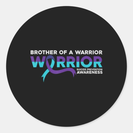 Sticker Rond Sensibilisation À La Prévention Du Suicide Frère D (Devant)