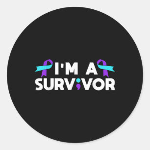 Sticker Rond Sensibilisation À La Prévention Du Suicide Je Suis