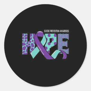 Sticker Rond Sensibilisation à la prévention du suicide Message