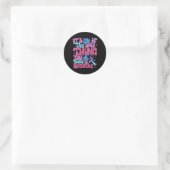 Sticker Rond Sensibilisation à la prévention du suicide Restez (Sac)