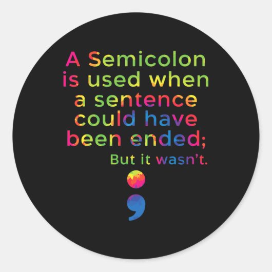 Sticker Rond Sensibilisation à la prévention du suicide Santé m (Devant)