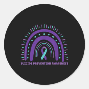 Sticker Rond Sensibilisation à la prévention du suicide Sensibi