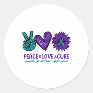 Sticker Rond Sensibilisation à la prévention du suicide Tournes