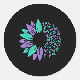 Sticker Rond Sensibilisation à la prévention du suicide Tournes