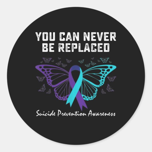 Sticker Rond Sensibilisation à la prévention du suicide Vous ne (Devant)