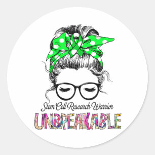 Sticker Rond Sensibilisation à la recherche sur les cellules so