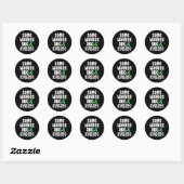 Sticker Rond Sensibilisation à la santé Certaines blessures son (Feuille)