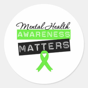 Sticker Rond Sensibilisation à la santé mentale