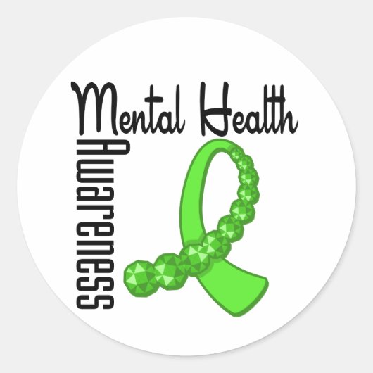 Sticker Rond Sensibilisation à la santé mentale (Devant)
