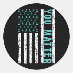 Sticker Rond Sensibilisation à la santé mentale