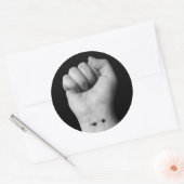 Sticker Rond Sensibilisation à la santé mentale (Enveloppe)