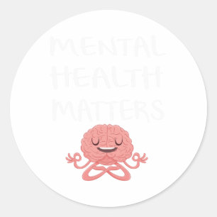 Sticker Rond Sensibilisation à la santé mentale bipolaire Prosp