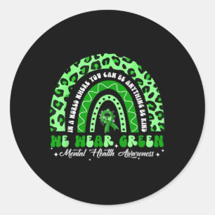 Sticker Rond Sensibilisation à la santé mentale Soyez un peu Ve