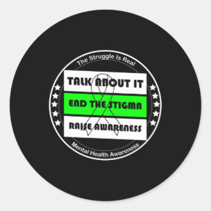 Sticker Rond Sensibilisation à la santé Sensibilisation sur l'a