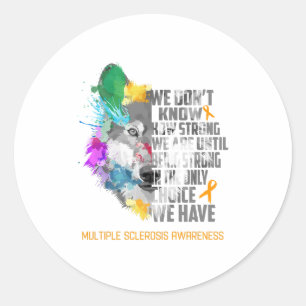 Sticker Rond Sensibilisation à la sclérose en plaques Cadeaux d
