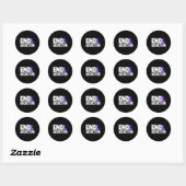Sticker Rond Sensibilisation à la surdose - Sensibilisation à l (Feuille)