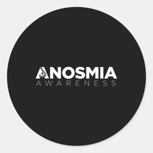 Sticker Rond Sensibilisation à l'Anosmia (Devant)